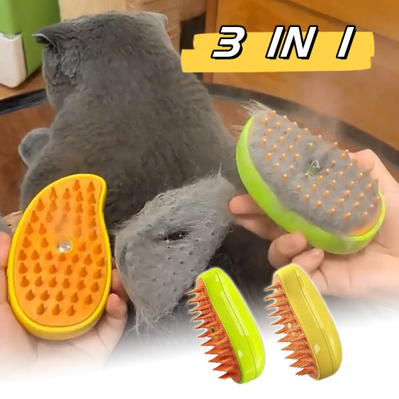 PurrfectGlow 3-in-1 Pet Spa Brush